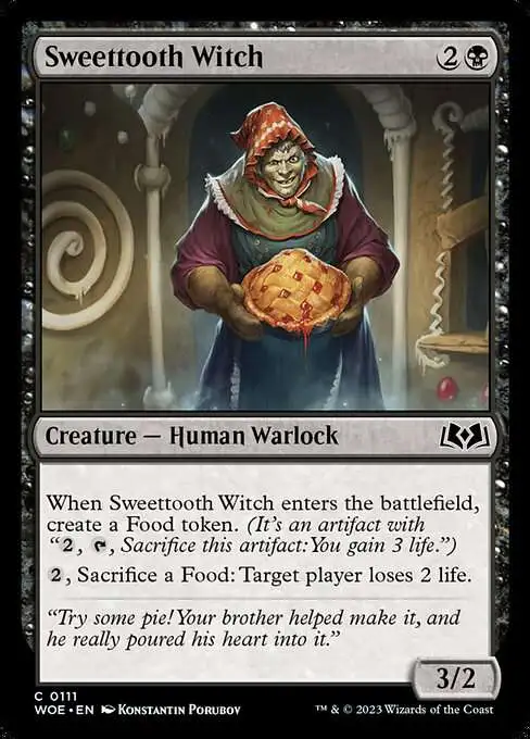 witch mtg cards Malevolent Witchkite [Wilds of Eldraine] main image 1