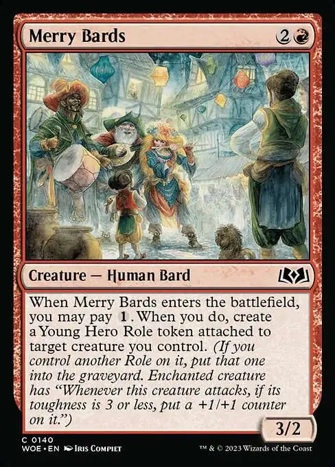 MtG Wilds of Eldraine Common Merry Bards #140