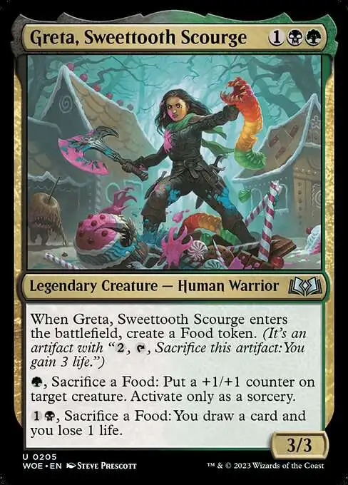 MtG Wilds of Eldraine Uncommon Greta, Sweettooth Scourge #205