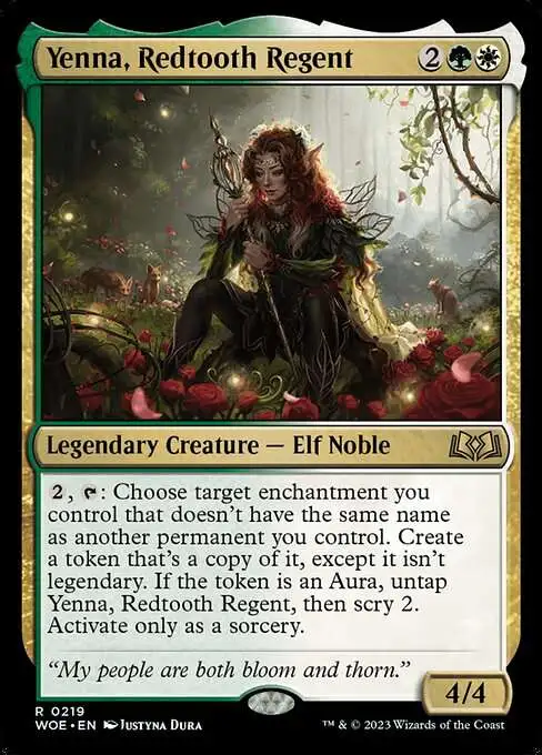 MtG Wilds of Eldraine Rare Yenna, Redtooth Regent #219