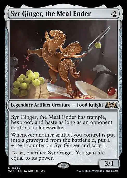 MtG Wilds of Eldraine Rare Syr Ginger, the Meal Ender #252