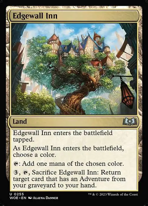 MtG Wilds of Eldraine Uncommon Edgewall Inn #255