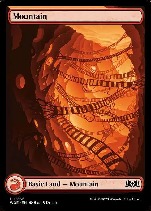 MtG Wilds of Eldraine Common Foil Mountain #265