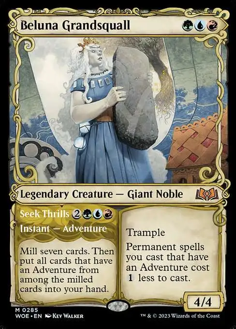 Magic The Gathering Wilds of Eldraine Single Card Mythic Rare Beluna  Grandsquall Seek Thrills 285 Showcase - ToyWiz