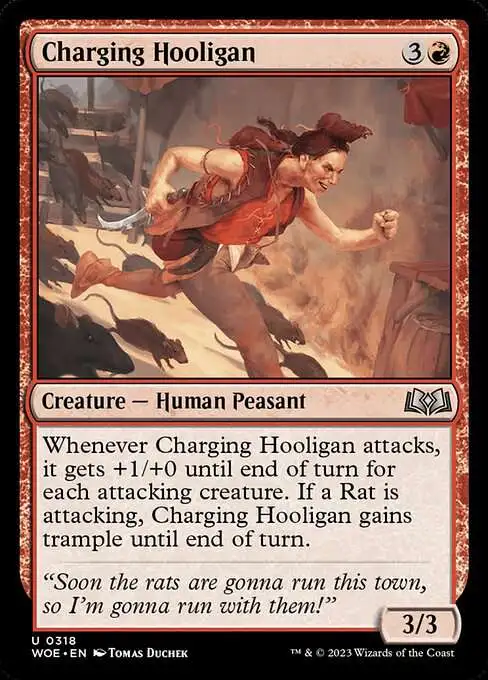 MtG Wilds of Eldraine Uncommon Charging Hooligan #318 [Jumpstart]