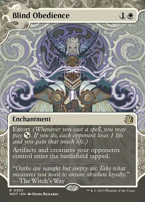 Magic The Gathering Wilds of Eldraine Enchanting Tales Single Card Rare  Blind Obedience 1 - ToyWiz