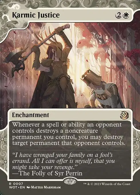 MtG Wilds of Eldraine: Enchanting Tales Rare Karmic Justice #7