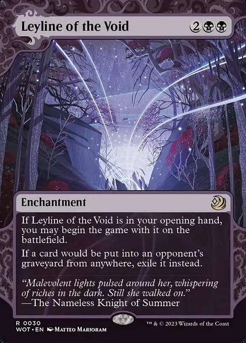 leyline cards mtg Magic The Gathering Wilds of Eldraine Enchanting Tales Single Card Rare of the Void 30 You cant be the target of spells or abilities your opponents control. Leyline of Resonance