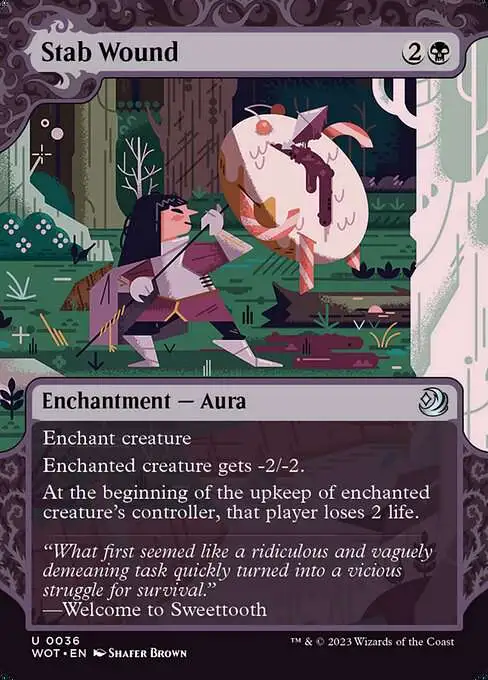 MtG Wilds of Eldraine: Enchanting Tales Uncommon Stab Wound #36