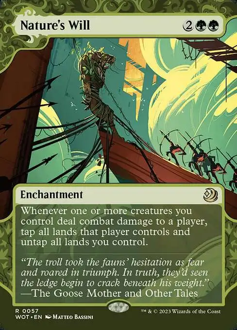 MtG Wilds of Eldraine: Enchanting Tales Rare Nature's Will #57