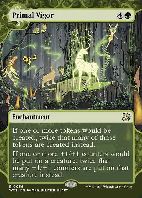 mtg enchanting tales cards Mana Flare (046) : Toys & Games Enchanting Tales (WOT) #9 Illustrated by Francoyovich Magic MtG Wilds of Eldraine: Enchanting