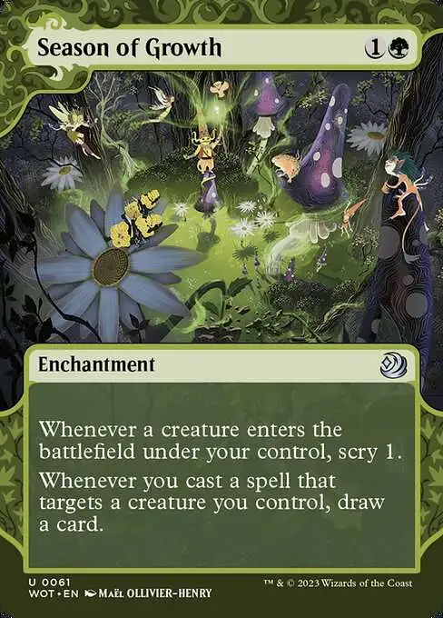 Magic The Gathering Wilds of Eldraine Enchanting Tales Single Card Uncommon  Season of Growth 61 Foil - ToyWiz