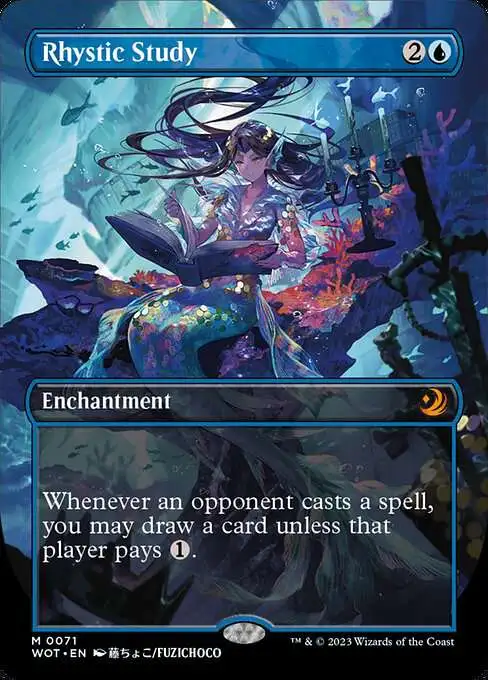 MtG Wilds of Eldraine: Enchanting Tales Mythic Rare Rhystic Study #71