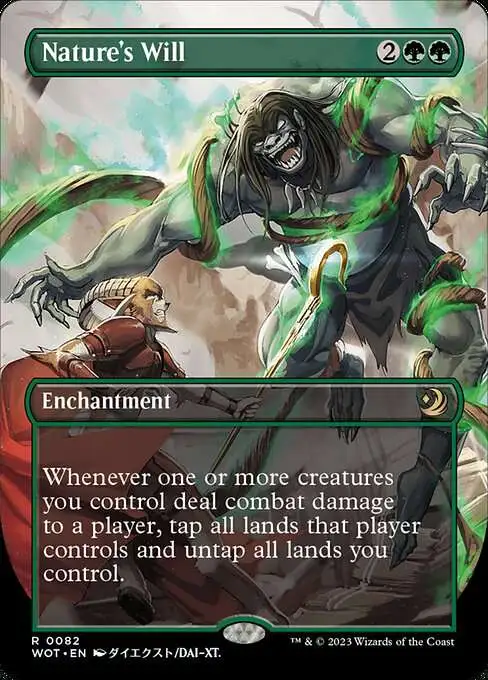 Magic The Gathering Wilds of Eldraine Enchanting Tales Single Card Rare  Natures Will 82 - ToyWiz