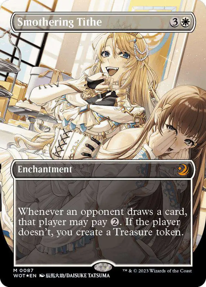 MtG Wilds of Eldraine: Enchanting Tales Mythic Rare Smothering Tithe #87 [Confetti Foil]