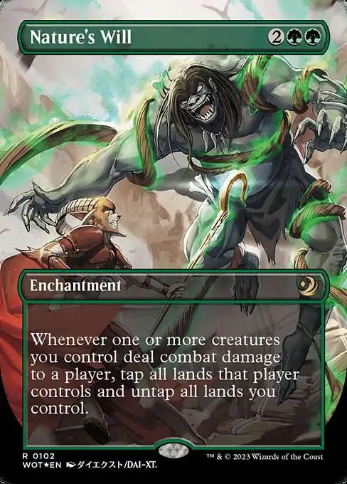 MtG Wilds of Eldraine: Enchanting Tales Rare Nature's Will #102