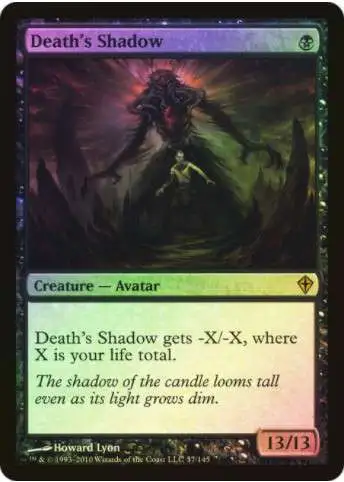 MtG Worldwake Rare Foil Death's Shadow #57