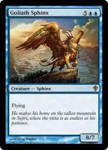 MtG Worldwake Rare Foil Goliath Sphinx #28