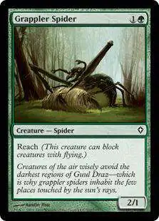 MtG Worldwake Common Grappler Spider #102