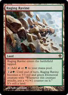 MtG Worldwake Rare Raging Ravine #141