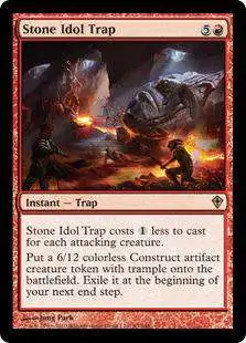 MtG Worldwake Rare Stone Idol Trap #93