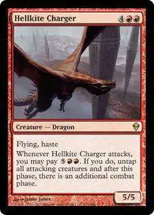 MtG Trading Card Game Zendikar Rare Hellkite Charger #131