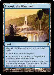 MtG Trading Card Game Zendikar Rare Magosi, the Waterveil #218