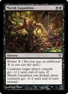 MtG Trading Card Game Zendikar Uncommon Marsh Casualties #101