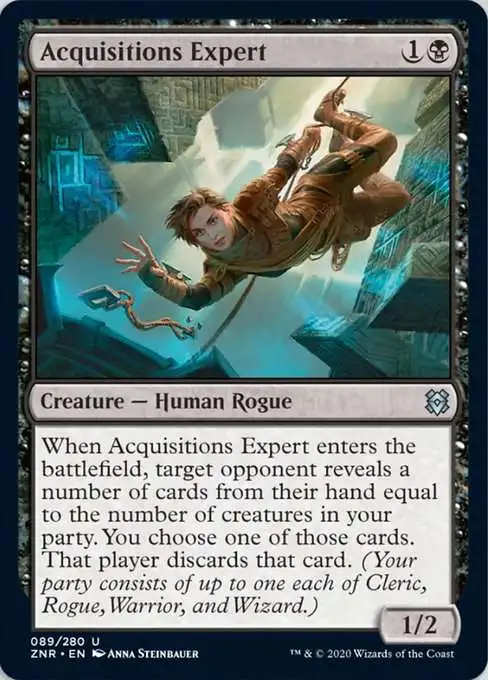 MtG Trading Card Game Zendikar Rising Uncommon Acquisitions Expert #89