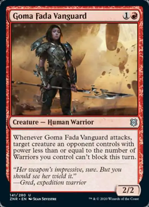 Magic The Gathering Trading Card Game Zendikar Rising Single Card Uncommon  Goma Fada Vanguard 141 - ToyWiz