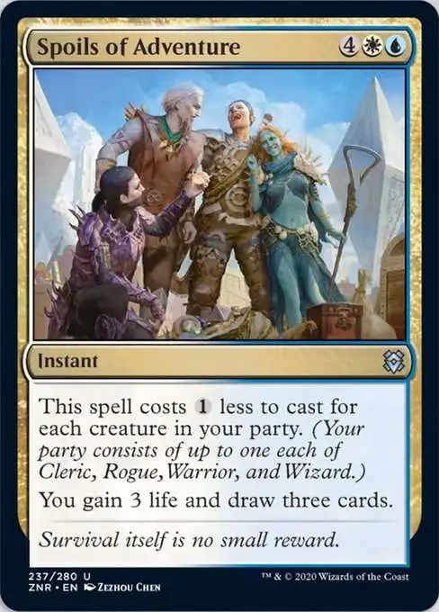 MtG Trading Card Game Zendikar Rising Uncommon Spoils of Adventure #237
