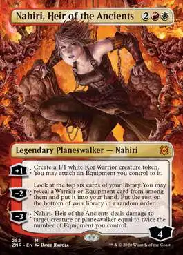 MtG Trading Card Game Zendikar Rising Mythic Rare Nahiri, Heir of the Ancients #282 [Borderless]