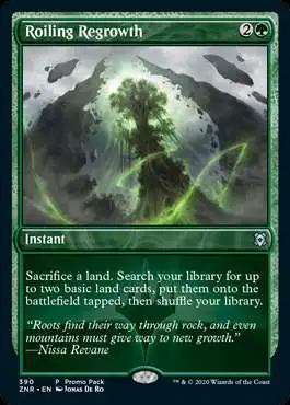 MtG Zendikar Rising Promo Roiling Regrowth #390 [Promo Pack]