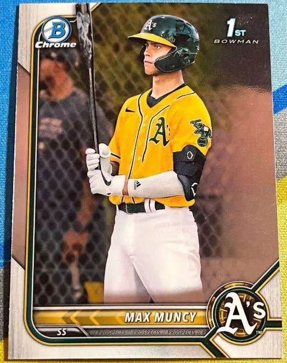 MLB 2022 Bowman Chrome Baseball Max Muncy Rookie Trading Card BCP