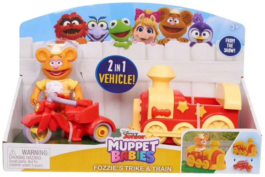 3 Disney Junior Muppet Babies Mini Figures Gonzo Summer Fozzie Bear NEW