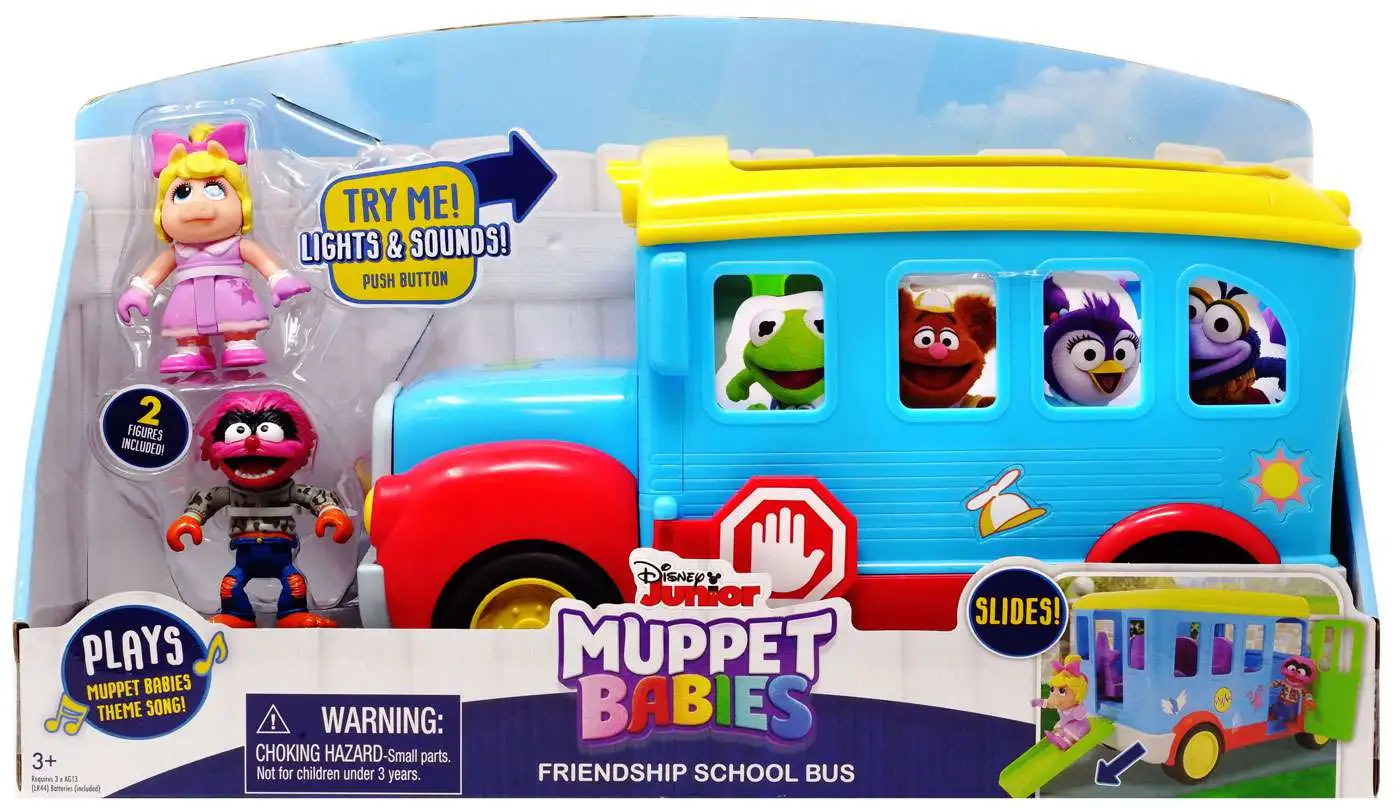 DISNEY Muppet Babies Friendship School Bus Figure Playset The Muppets BRAND NEW