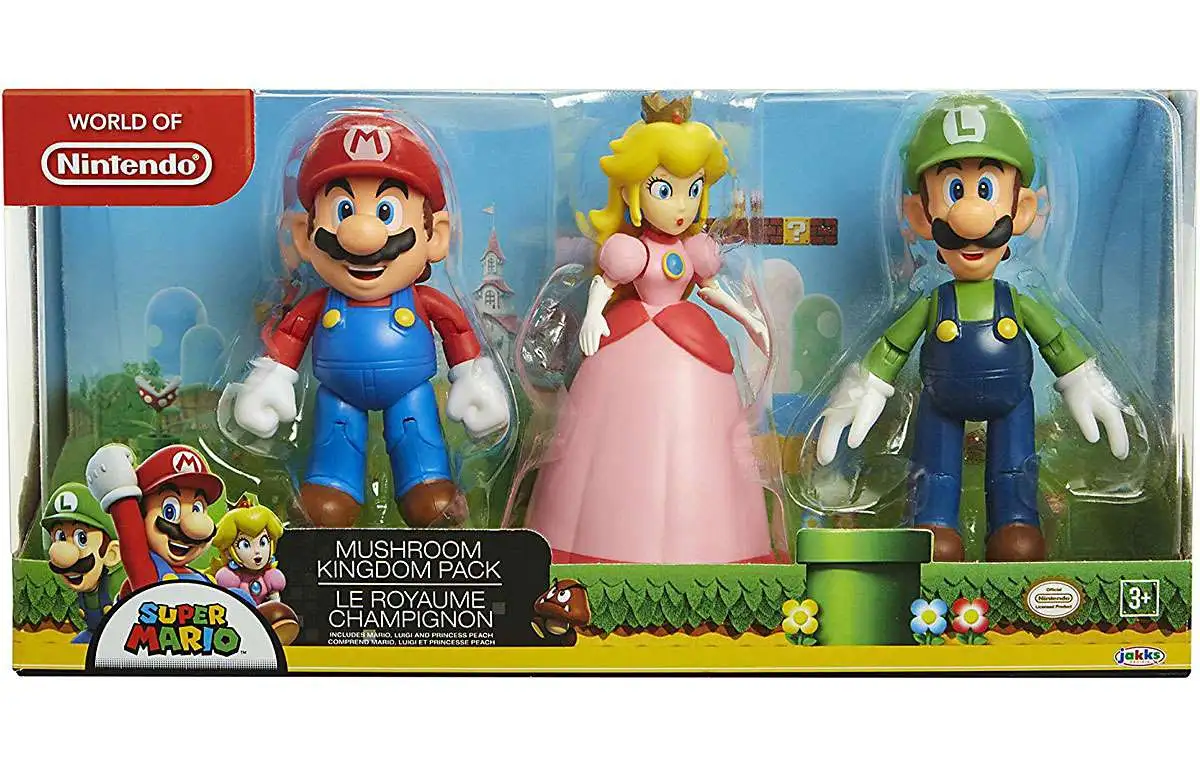 New Super Mario Animation Game Cartoon Action Figure Set Toy GIFT Box Package 