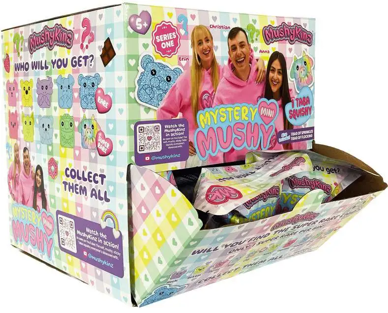 Taba Squishy Mystery Mini Mushy Series 1 TRIPLE Pack Box [24 Packs, 3 RANDOM Figures Per Pack] (Pre-Order ships April)