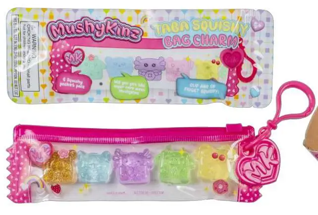 Taba Squishy Pocket Palz Bag Charm Mystery Pack [5 RANDOM Micro Squishies in Zipper Pouch] (Pre-Order ships June)