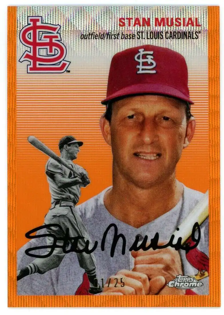 MLB 2023 Topps Chrome Platinum Anniversary Single Card Orange Wave