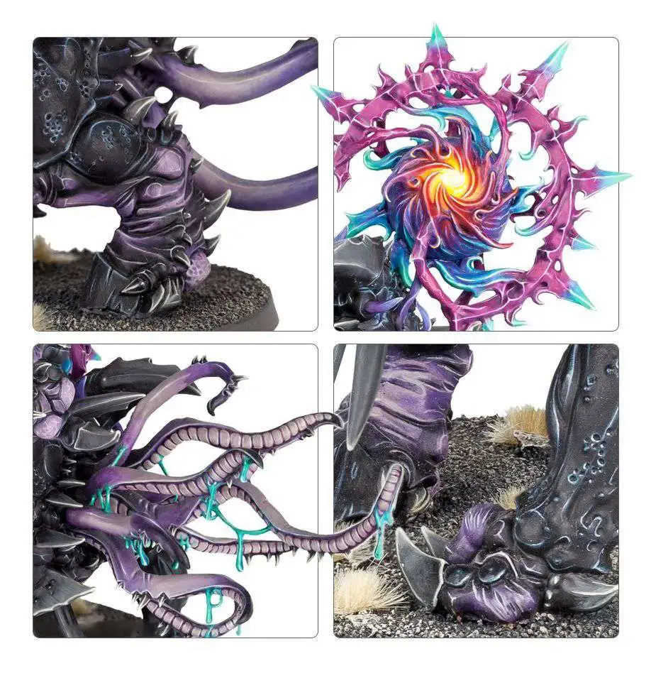 Warhammer Age of Sigmar Grand Alliance Chaos Mutalith Vortex Beast and Slaughterbrute Miniature [Black Box Multikit]