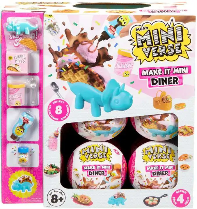 Miniverse Make It Mini Foods Series 4 Diner Mystery Box [15 Packs]