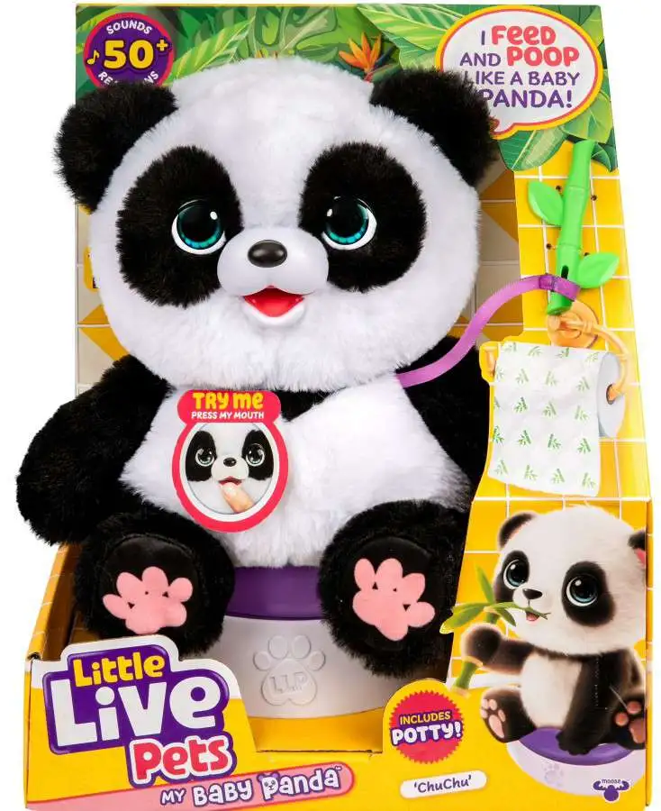 Little Live Pets My Baby Panda ChuChu Interactive Plush [Includes Potty!]