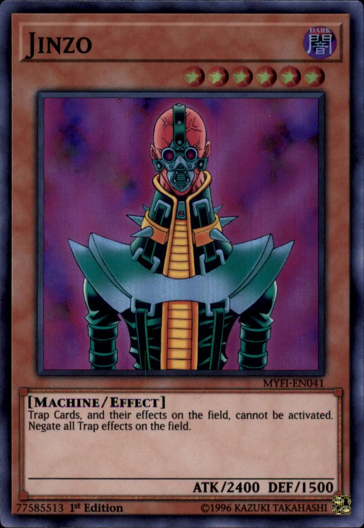 YuGiOh Mystic Fighters Super Rare Jinzo MYFI-EN041