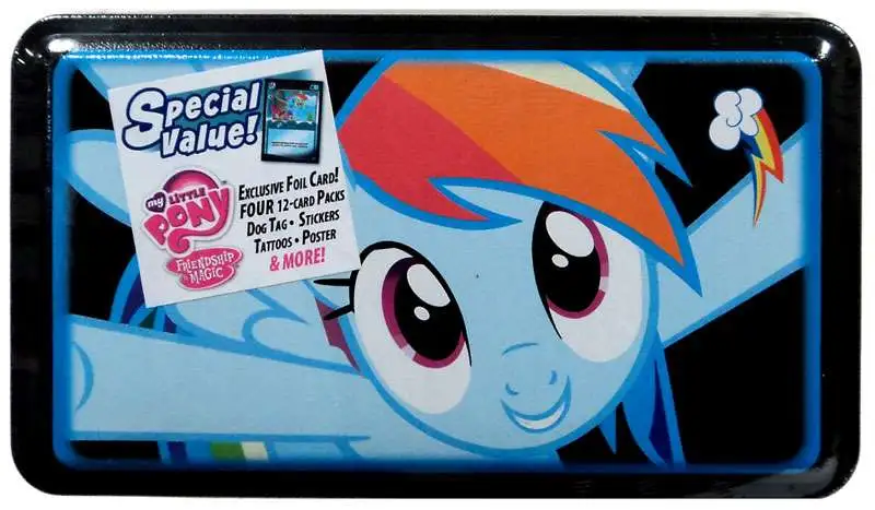 My Little Pony Rainbow Dash Collector's Tin 2014 Trading Cards Dog Tag for sale online 