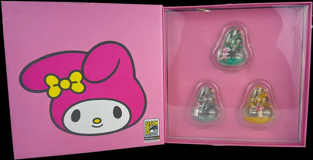 Hello Kitty My Melody Tsunameez Exclusive 3 Pack Set Mini Oil and Water Keychains [SDCC Comic Con] (Pre-Order ships March)