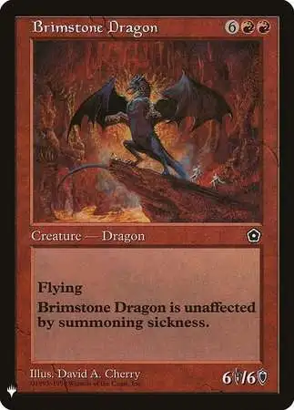 MtG Trading Card Game Mystery Booster / The List Rare Brimstone Dragon