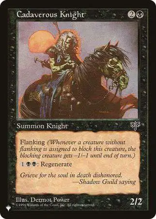 MtG Trading Card Game Mystery Booster / The List Common Cadaverous Knight #20