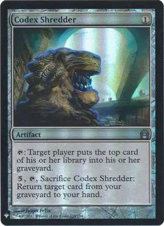 MtG Trading Card Game Mystery Booster / The List Uncommon Foil Codex Shredder #228