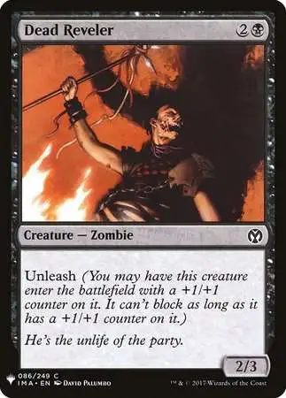 MtG Trading Card Game Mystery Booster / The List Common Dead Reveler #86
